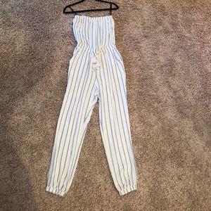 Brand new white/blue stripe jumper.